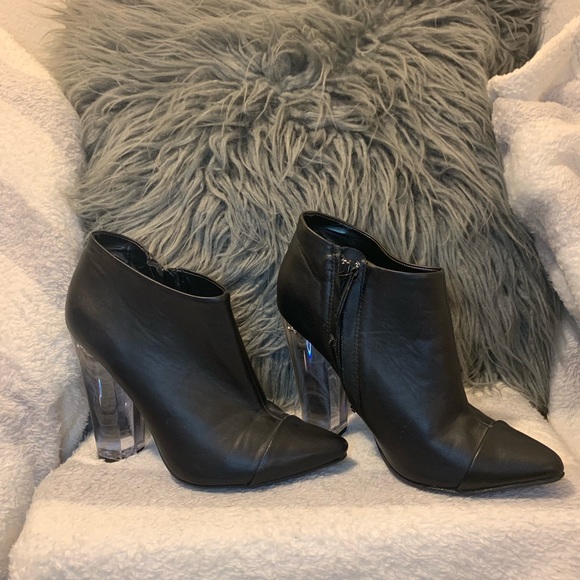 Free Press Clear Heeled Booties - Picture 5 of 6